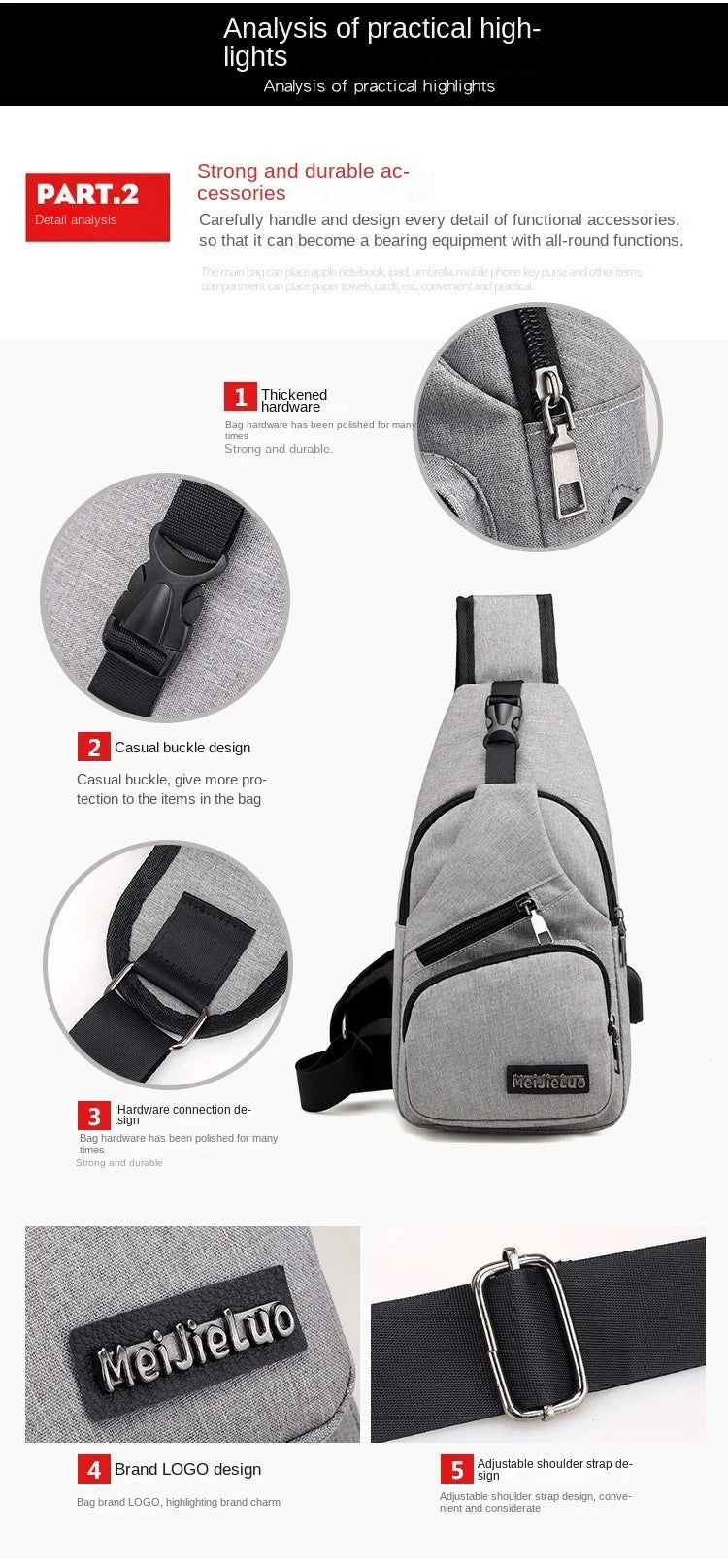 UrbanFlex™ Herren Crossbody Bag – Kompakt, Stylisch & Vielseitig | Ideal für Alltag & Freizeit